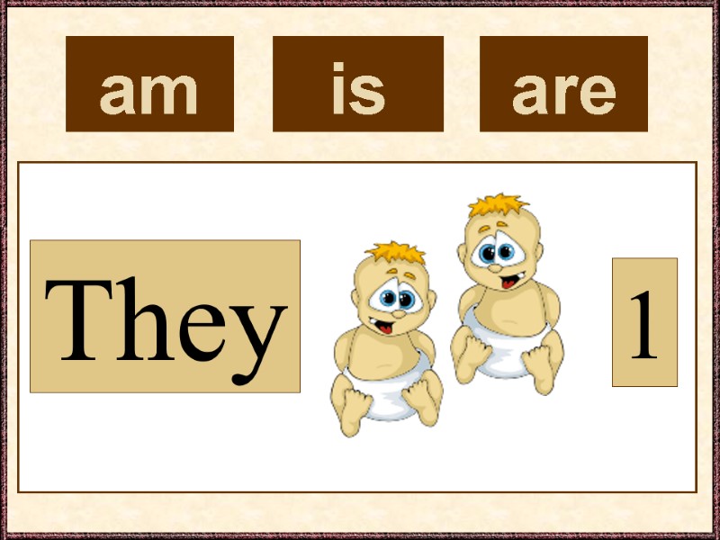 am  They 1 is  are